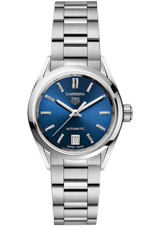 Tag Heuer Carrera Blue Dial Silver Steel Strap Watch for Women - WBN2411.BA0621 Authentic Buy Shop Now