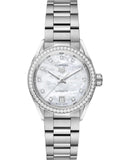 Tag Heuer Carrera Date Diamonds Mother of Pearl Dial Silver Steel Strap Watch for Women - WBN2414.BA0621 Authentic Buy Shop Now