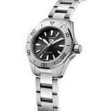 Tag Heuer Aquaracer Quartz Black Dial Silver Steel Strap Watch for Women - WBD1410.BA0741 Authentic Buy Shop Now