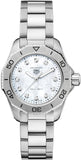 Tag Heuer Aquaracer Professional 200 Quartz Diamond Mother of Pearl Dial Silver Steel Strap Watch for Women - WBP1416.BA0622 Authentic Buy Shop Now