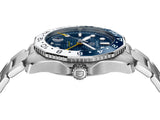 Tag Heuer Aquaracer Professional 300 GMT Automatic Blue Dial Silver Steel Strap Watch for Men - WBP2010.BA0632 Authentic Buy Shop Now