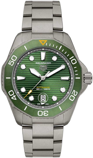 Tag Heuer Aquaracer Professional 300 Automatic Green Dial Silver Steel Strap Watch for Men - WBP208B.BF0631 Authentic Buy Shop Now