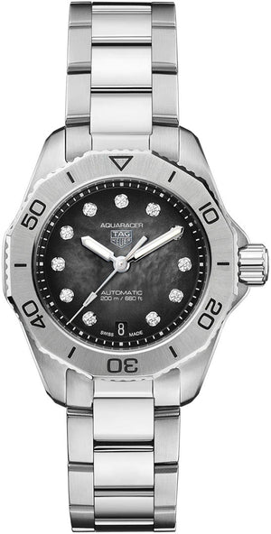 Tag Heuer Aquaracer Professional 200 Automatic Black Dial Silver Steel Strap Watch for Men - WBP2410.BA0622 Authentic Buy Shop Now