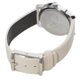 Calvin Klein City White Dial White Leather Strap Watch for Women - K2G231XH Authentic Buy Shop Now