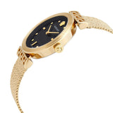 Versace Meander Black Dial Gold Mesh Bracelet Watch for Women - VELW00720 Authentic Buy Shop Now
