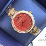 Swarovski Daytime Quartz Coral Dial Rose Gold Steel Strap Watch for Women - 5182250 Authentic Buy Shop Now