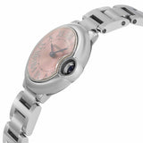 Cartier Ballon Bleu de Cartier Pink Dial Silver Steel Strap Watch for Women - W6920038 Authentic Buy Shop Now