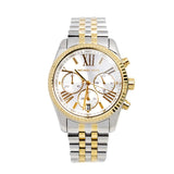 Michael Kors Lexington Silver Dial Two Tone Steel Strap Watch for Women - MK5955 Authentic Buy Shop Now