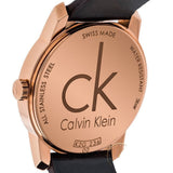 Calvin Klein City White & Gold Dial Brown Leather Strap Watch For Women - K2G23620 Authentic Buy Shop Now
