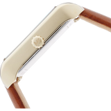 Michael Kors Lake White Dial Brown Leather Strap Watch For Women - MK2584 Authentic Buy Shop Now