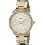 Fossil Tailor Gold Dial Gold Steel Strap Watch for Women - ES4263 Authentic Buy Shop Now
