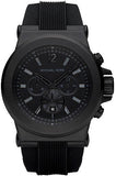 Michael Kors Dylan Black Dial Black Rubber Strap Watch for Men - MK8152 Authentic Buy Shop Now