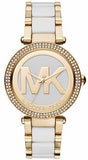 Michael Kors Parker White Dial Two Tone Steel Strap Watch for Women - MK6313 Authentic Buy Shop Now