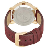 Movado Bold Rose Gold Dial Red Leather Strap Watch for Women - 3600447 Authentic Buy Shop Now