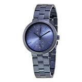 Michael Kors Garner Chronograph Quartz Blue Dial Blue Steel Strap Watch For Women - MK6410 Authentic Buy Shop Now