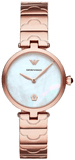 Emporio Armani Mother of Pearl Dial Rose Gold Steel Strap Watch For Women - AR11236 Authentic Buy Shop Now