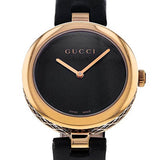 Gucci Diamantissima Quartz Black Dial Black Leather Strap Watch for Women - YA141401 Authentic Buy Shop Now