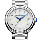 Maurice Lacroix Fiaba Mother of Pearl Dial Silver Steel Strap Watch for Women - FA1004-SS002-170-1 Authentic Buy Shop Now