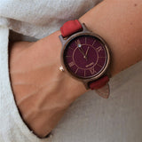 Fossil Jacqueline Burgundy Dial Burgundy Leather Strap Watch for Women - ES4099 Authentic Buy Shop Now