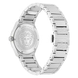 Versace V-Auria Quartz Green Dial Silver Steel Strap Watch for Men - VE0F00125 Authentic Buy Shop Now