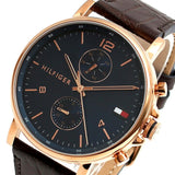 Tommy Hilfiger Daniel Blue Dial Brown Leather Strap Watch for Men - 1710418 Authentic Buy Shop Now
