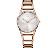Calvin Klein Stately White Dial Rose Gold Steel Strap Watch for Women - K3G23626 Authentic Buy Shop Now
