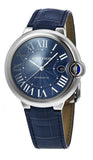 Cartier Ballon Bleu De Cartier Blue Dial Blue Leather Strap Watch for Men - WSBB0027 Authentic Buy Shop Now
