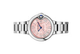 Cartier Ballon Bleu de Cartier Pink Dial Silver Steel Strap Watch for Women - WSBB0046 Authentic Buy Shop Now