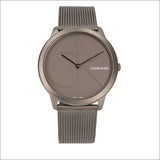 Calvin Klein Minimal Grey Dial Grey Mesh Bracelet Watch for Men - K3M517P4 Authentic Buy Shop Now