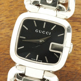 Gucci G Gucci Black Dial Silver Steel Strap Watch For Women - YA125510 Authentic Buy Shop Now