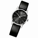 Calvin Klein City Black Dial Black Leather Strap Watch For Women - K2G23107 Authentic Buy Shop Now