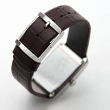 Calvin Klein Window Silver Dial Brown Leather Strap Watch for Women - K2M23126 Authentic Buy Shop Now