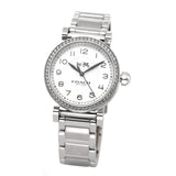 Coach Madison White Dial Silver Steel Strap Watch for Women - 14502396 Authentic Buy Shop Now