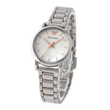 Emporio Armani Quartz White Dial Silver Steel Strap Watch For Men - AR90000 Authentic Buy Shop Now