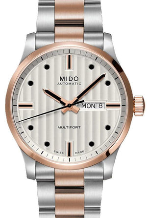 Mido Multifort Automatic Silver Dial Two Tone Steel Strap Watch For Men - M005.430.22.031.80 Authentic Buy Shop Now