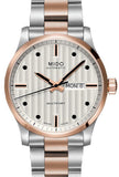 Mido Multifort Automatic Silver Dial Two Tone Steel Strap Watch For Men - M005.430.22.031.80 Authentic Buy Shop Now
