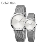 Calvin Klein Minimal SIlver Dial Silver Mesh Bracelet Watch for Women - K3M221Y6 Authentic Buy Shop Now