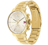 Tommy Hilfiger Daniel White Dial Gold Steel Strap Watch for Men - 1710415 Authentic Buy Shop Now
