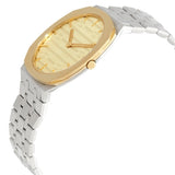 Gucci 25H Quartz Gold Dial Silver Steel Strap Watch for Women - YA163403 Authentic Buy Shop Now