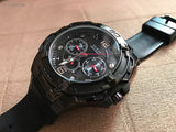 Guess Genesis Quartz Black Dial Black Silicone Strap Watch For Men - W1254G2 Authentic Buy Shop Now
