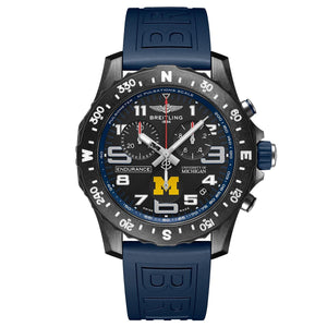Breitling Endurance Pro University Black Dial Blue Rubber Strap Watch for Men - X823101C1B1S1 Authentic Buy Shop Now