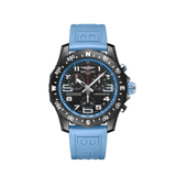 Breitling Endurance Pro Black Dial Light Blue Rubber Strap Watch for Men - X82310281B1S1 Authentic Buy Shop Now