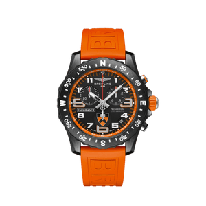 Breitling Endurance Pro Princeton University Edition Black Dial Orange Rubber Strap Watch for Men - X823104C1B1S1 Authentic Buy Shop Now