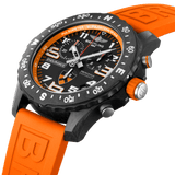 Breitling Endurance Pro Princeton University Edition Black Dial Orange Rubber Strap Watch for Men - X823104C1B1S1 Authentic Buy Shop Now