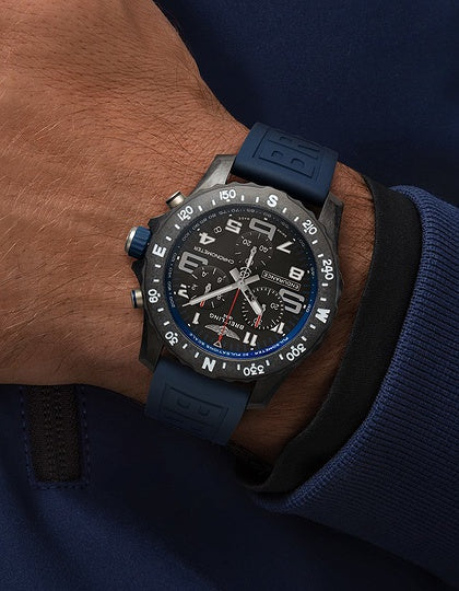 Breitling Endurance Pro Black Dial Blue Rubber Strap Watch for Men - X82310D51B1S1 Authentic Buy Shop Now