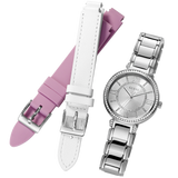 Guess Montage Quartz Silver Dial Silver Steel Strap Watch For Women - GW0588L2 Authentic Buy Shop Now