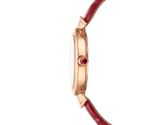 Bvlgari Divas Dream Diamonds Mother of Pearl Dial Red Leather Strap Watch for Women - DREAM102840 Authentic Buy Shop Now