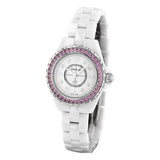 Chanel J12 Quartz Diamonds Mother of Pearl White Dial White Steel Strap Watch for Women - J12 H3243 Authentic Buy Shop Now