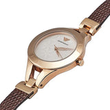 Emporio Armani Chiara Silver Dial Brown Leather Strap Watch for Women - AR7431 Authentic Buy Shop Now