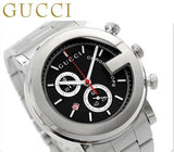 Gucci G Chrono Black Dial Silver Steel Strap Watch For Men - YA101309 Authentic Buy Shop Now